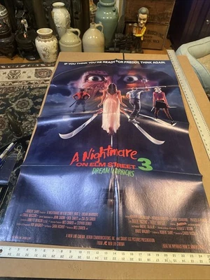 A NIGHTMARE ON ELM STREET 3: DREAM WARRIORS Original Movie Poster 27 X 41 NM - Image 1 of 4
