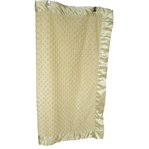 Manta My Blankee Amarillo Visón Punto Felpa Sedoso Borde Satinado Seguridad Lovey EE. UU. Loca - Imagen 1 de 14