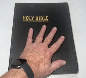 Hertel Blue Ribbon New Standard Red Letter Reference Bible, 11.75X9.5X 2.5, 1951 - Picture 1 of 24