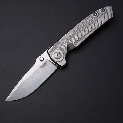 Les George VECP Frame Lock - MagnaCut / Morph Stonewashed Titanium - Image 1 of 4