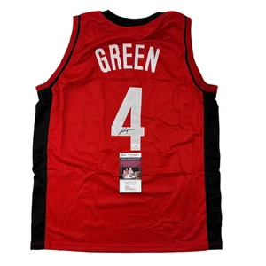 Autographed/Signed Jalen Green #4 Houston Red Basketball Jersey JSA COA - Picture 1 of 4