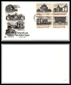 US FDC # 1928-1931 18c Architecture  ArtCraft block s.cancel 1981, 9Q2415 - Picture 1 of 1