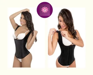 FULL VEST LATEX CLASSIC WAIST TRAINER FAJAS COLOMBIANAS REDUCTORAS ANN SLIM 1027 - Picture 1 of 7