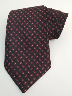 Corbata para hombre Gateway 57,5 pulgadas negra roja cachemira  Foto 1 de 4