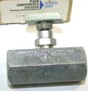 Deltrol Pneu-trol 1/4" Stahl Nadelventile NM20S NM-20 S Neu - Bild 1 von 1