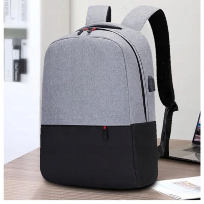 Zaino per Uomo Porta PC Borsa Laptop Computer impermeabile con ricarica USB - Immagine 1 di 4