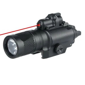 X400V IR LED Flashlight 5 Mode White Light/ Strobe/ Red Laser Picatinny Mount - Picture 1 of 14