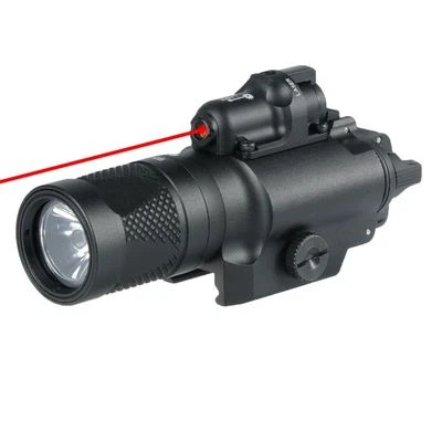 X400V IR LED Flashlight 5 Mode White Light/ Strobe/ Red Laser Picatinny Mount - Image 1 of 4