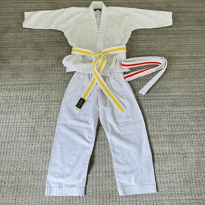 Oriental Gateway Youth Unisex White Martial Arts Uniforms Belt Pants Top Set 5/6 - Picture 1 of 12