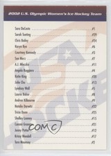 2002 HSI USA Women's Olympic Team Checklist