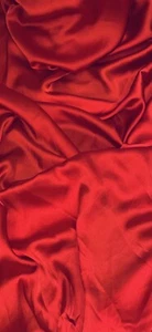 Tela satinada Charmeuse roja 58"" PRECIO POR METRO - Imagen 1 de 2