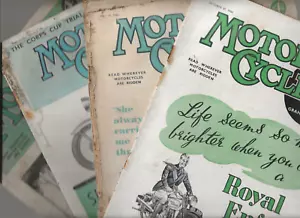 MOTOR CYCLING MAGAZINE 10 ISSUES 1940s VINTAGE - Picture 1 of 2