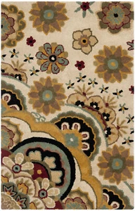 Ivory /Multi Safavieh Soho Wool Area Rug SOH701A - Picture 1 of 9