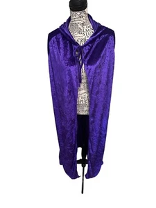 Halloween Adult Witch Cloak Hooded Cape Robe Velvet-style Party Cosplay Costume - Picture 1 of 4