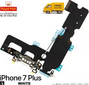 White iPhone 7 Plus Charging Dock Port Flex Headphone jack Antenna Mic  