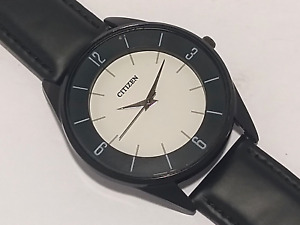 Vintage Men's Citizen Quartz White Dial Japan Made Wrist Watch Excellent Conditi