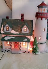 VTG 1987 CRAGGY COVE LIGHTHOUSE DEPT 56 NEW ENGLAND VILLAGE SERIES #5930-7 BOXED