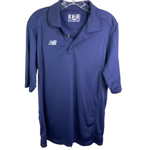 New Balance Herren Golf Poloshirt Kurzarm blau leichter Kragen Gr. M - Bild 1 von 7
