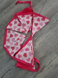 Handmade pink and red hearts bunting- triple layer - room decor - Picture 1 of 4