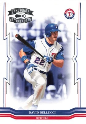 DAVID DELLUCCI 2005 DONRUSS THROWBACK THREADS #170 - Image 1 of 2