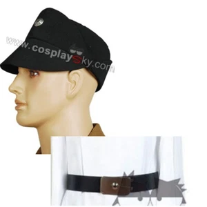 Star wars Imperial Officer Costume Cap Hat Black  Hat Props Belt Costume Uniform - Picture 1 of 8