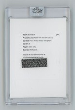 2022-23 Panini One and One Basketball RC Prime Jersey Auto Jaden Ivey /99 #25