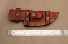 Custom Handmade Horizontal Tracker Knife Leather Sheath C13 For Right Handed