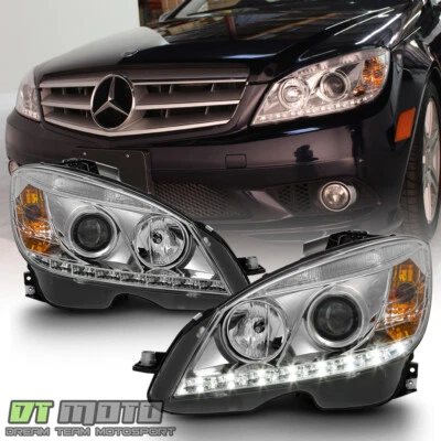 Faros proyectores LED DRL Mercedes Benz Clase C W204 C300 C350 C63 2008-2011 Foto 1 de 4