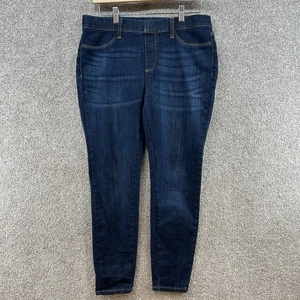 Judy Blue Women's Skinny Jeans Size 13/31 Blue Mid Rise Distressed Elastic Waist - Picture 1 of 12