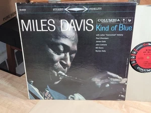 JAZZ LP KIND OF BLUE MILES DAVIS STEREO EARLY PRESS 6 EYE CBS LABEL VG++ - Foto 1 di 6