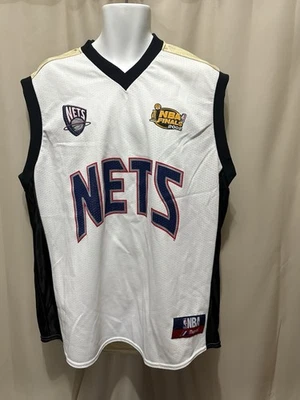 Vtg NEW JERSEY NETS Kidd  JERSEY NBA Finals  2002 Shiny Gold Back MENS XL - Image 1 of 4