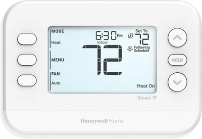 New! Honeywell Home Smart Thermostat, Conventional/Heat Pump White Buttons  - Image 1 of 4