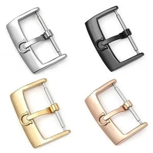 14 16 18 20mm for OMEGA Watch Buckle Clasp Leather Rubber Strap Band Silver Gold - Picture 1 of 5