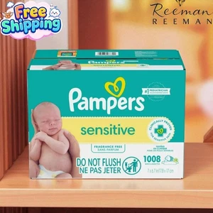 Pampers Sensitive Baby Toallitas Sin Fragancia Clínicamente Probadas Paquete de 12 1008 Toallitas - Imagen 1 de 1