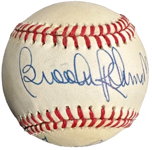Brooks & Frank Robinson Autographed American League Baseball Orioles HOF BAS - Picture 1 of 4