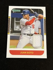 JUAN SOTO LEGEND 2021 MATERIAL PANINI CERTIFICADO JUEGO USADO TARJETA NACIONAL - Imagen 1 de 2