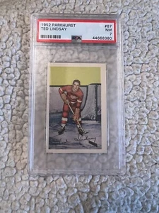 1952 Parkhurst #87 Ted Lindsay PSA 7 Nm - Picture 1 of 2