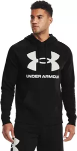 Under Armour UA Rival Fleece großes Logo Hoodie Herren XL 1357093 neu mit Etikett schwarz 001 - Bild 1 von 3