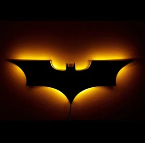 US! The Batman LED Night Light Wireless Remote Control Lamp Bedroom Atmosphere - Picture 1 of 12