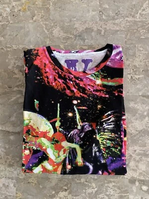 VLONE X JUICEWRLD GALAXY ALL-OVER PRINT JUICE WRLD T-SHIRT mens size Large - Image 1 of 4