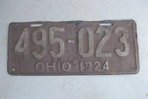OHIO 1924 licence/number plate US/United States/USA/American 495 023 - Bild 1 von 5