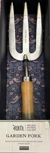 Garden Fork Stainless Steel Head William Morris Wood Handle Briers UK - Picture 1 of 3