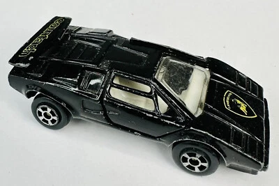Vintage PlayArt Lamborghini Countach LP 500S Black - Doors Open - 1:64 - Image 1 of 4