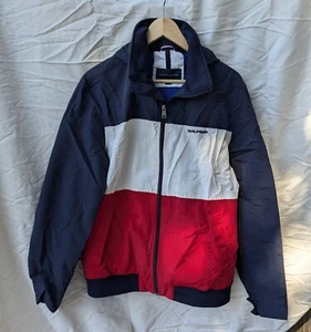 Tommy Hilfiger Windbreaker Zip Jacke Herren M mit Kapuze Colorblock - Bild 1 von 10