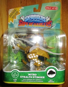 SKYLANDERS SUPERCHARGERS NITRO STEALTH STINGER LIFE SKY VARIANT EXCLUSIVE - Picture 1 of 1