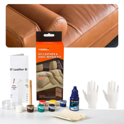 Couch Autositz Reparaturset Leder Fix Polster Teppich Brandloch Reparatur DIY - Bild 1 von 4