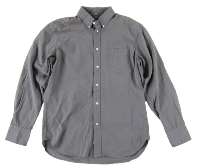 Rag & Bone Standard Issue Grey 100% Cotton Long Sleeve Button Up Shirt Men Small - Image 1 of 4