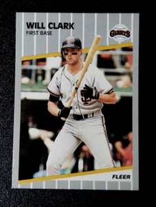 1989 Fleer Baseball Will Clark #325 San Francisco Giants 89 88 FREE SHIPPING! - Picture 1 of 4
