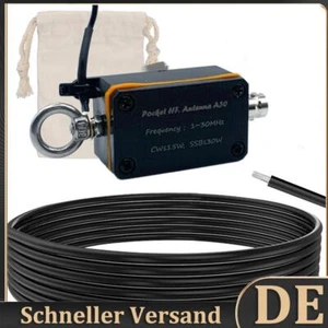 1-30 MHz Tasche HF Antenne invertiert V Horizontal Balun Long Long mit Aufbewahr - Bild 1 von 9