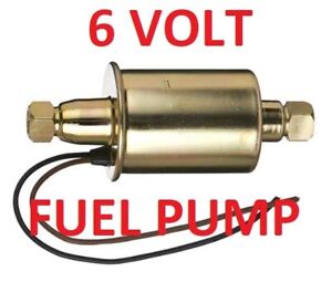 Electric Fuel Pump 6V Plymouth 1933 1934 1935 1936 1937-can be assist or primary